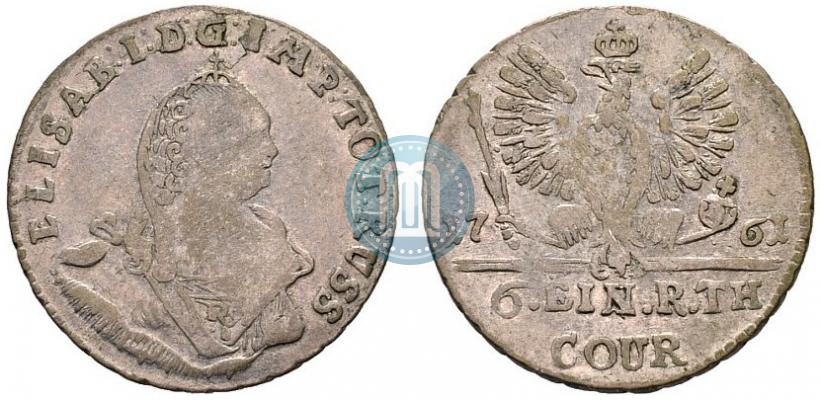 Picture 1/6 Thaler 1761 year  