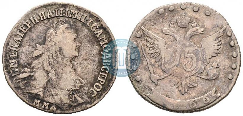 Фото 15 копеек 1766 года ММД 