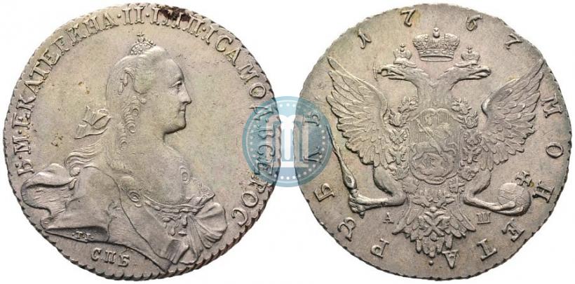 Picture 1 rouble 1767 year СПБ-АШ 