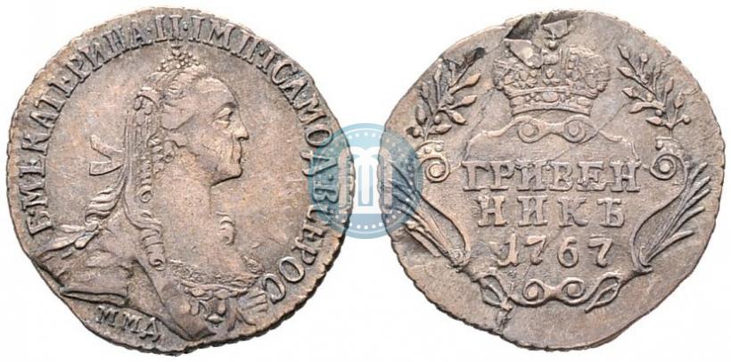 Picture Grivennik 1767 year ММД 
