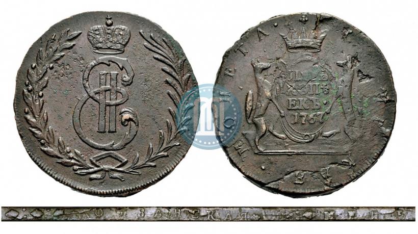 Фото 5 копеек 1767 года  