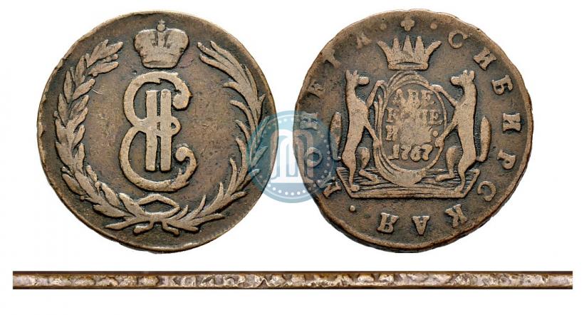Picture 2 kopecks 1767 year  