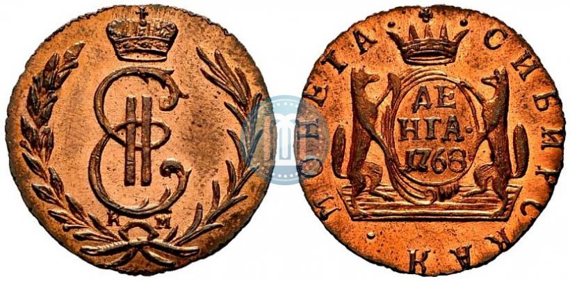 Фото Денга 1768 года КМ 