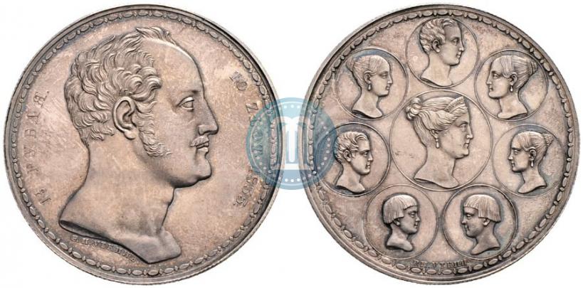 Picture 1,5 roubles - 10 złotych 1835 year Р.П. УТКИНЪ "Family rouble"