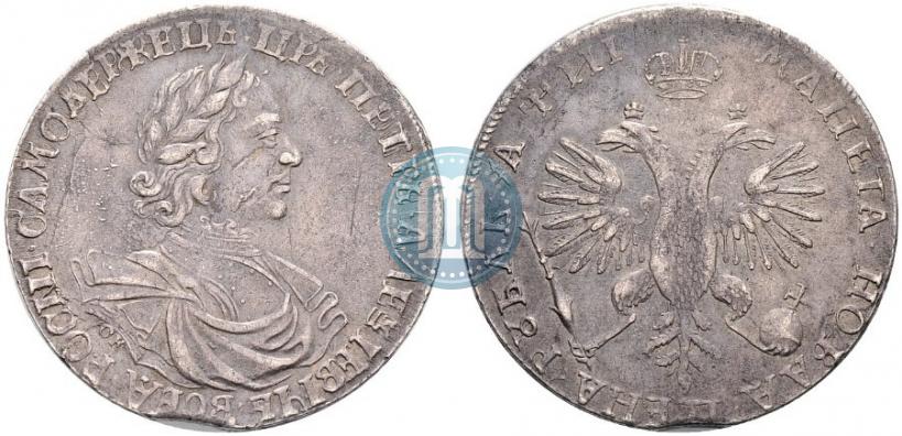Picture 1 rouble 1718 year OK-L 