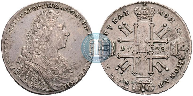 Picture 1 rouble 1728 year  "Type of 1728"
