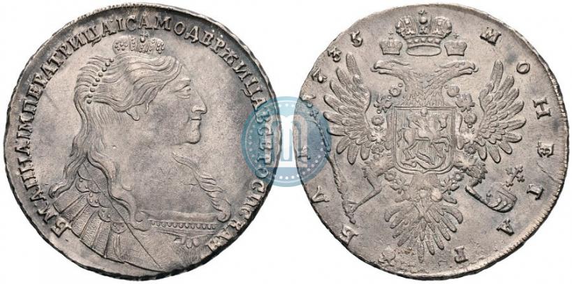 Picture 1 rouble 1735 year  