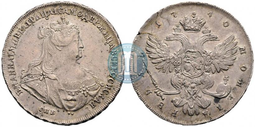 Picture 1 rouble 1740 year СПБ "Petersburg type"