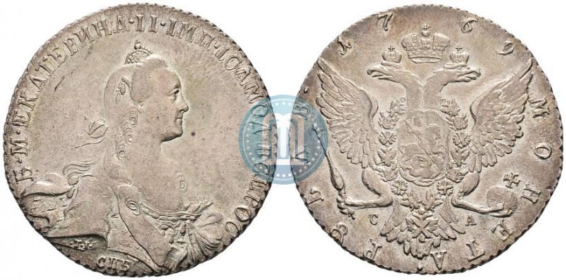Picture 1 rouble 1769 year СПБ-СА 