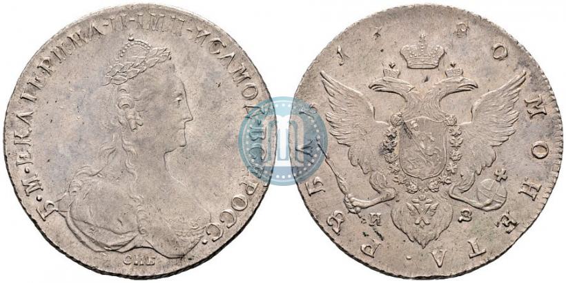 Picture 1 rouble 1780 year СПБ-ИЗ 