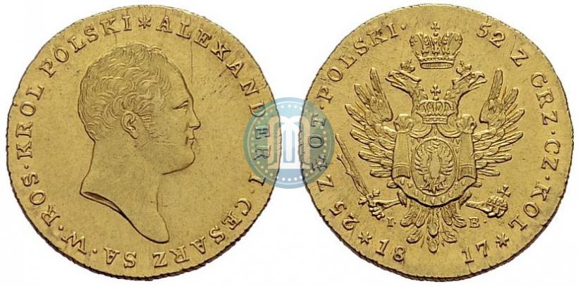 Picture 25 złotych 1817 year IB 