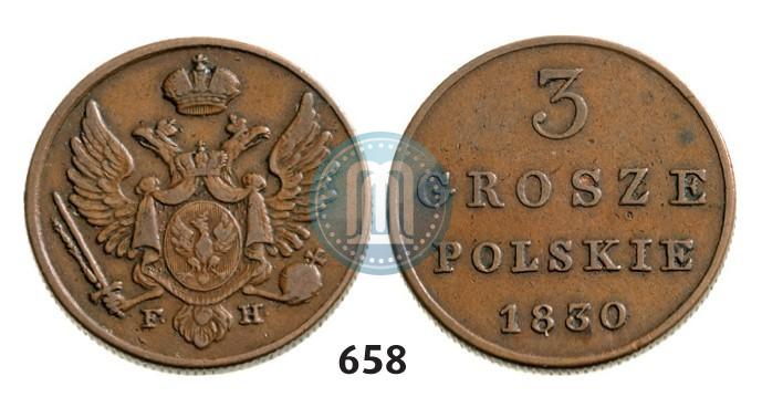 Picture 3 grosze 1830 year FH 