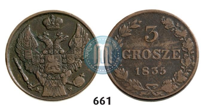 Фото 3 гроша 1835 года MW 