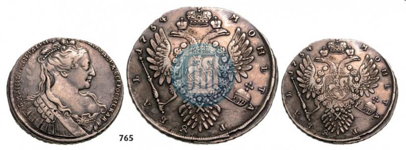 Picture 1 rouble 1734 year  "Type of 1734"