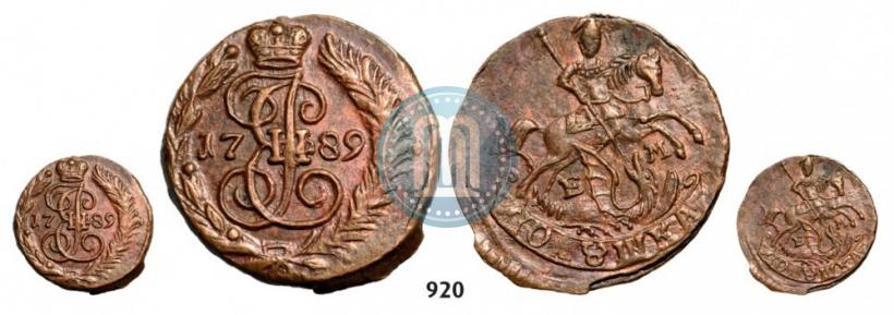 Фото Полушка 1789 года ЕМ 