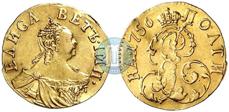 Фото Полтина 1756 года  