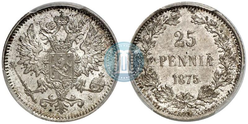 Picture 25 pennia 1875 year S 