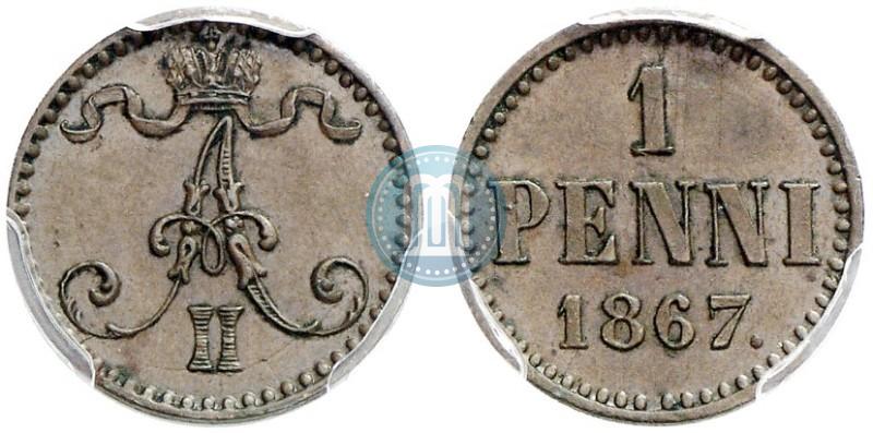 Picture 1 penni 1867 year  