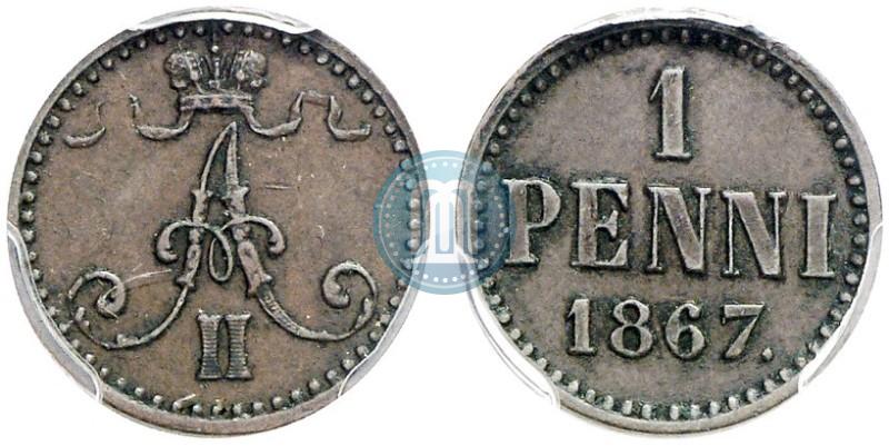 Фото 1 пенни 1867 года  