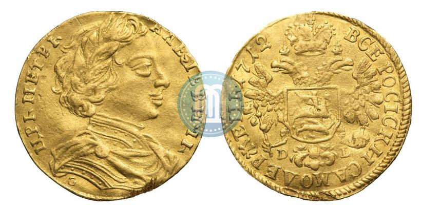 Picture 1 ducat 1712 year D-L-G 
