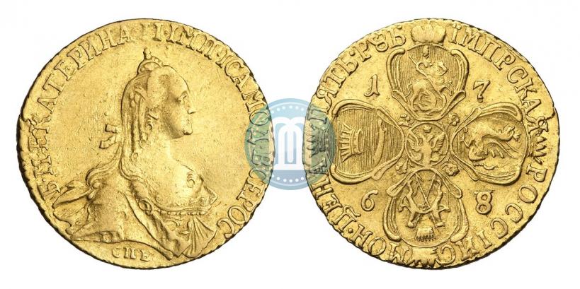 Фото 5 рублей 1768 года СПБ 