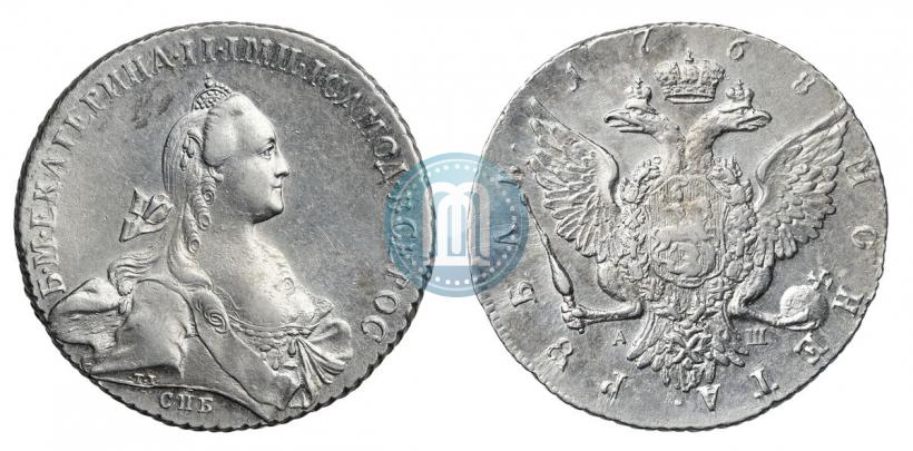 Picture 1 rouble 1768 year СПБ-АШ 