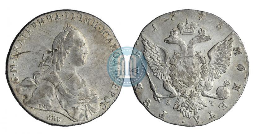 Фото 1 рубль 1773 года СПБ-ЯЧ-Т.I. 
