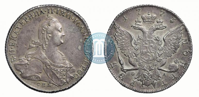 Фото 1 рубль 1773 года СПБ-ФЛ 