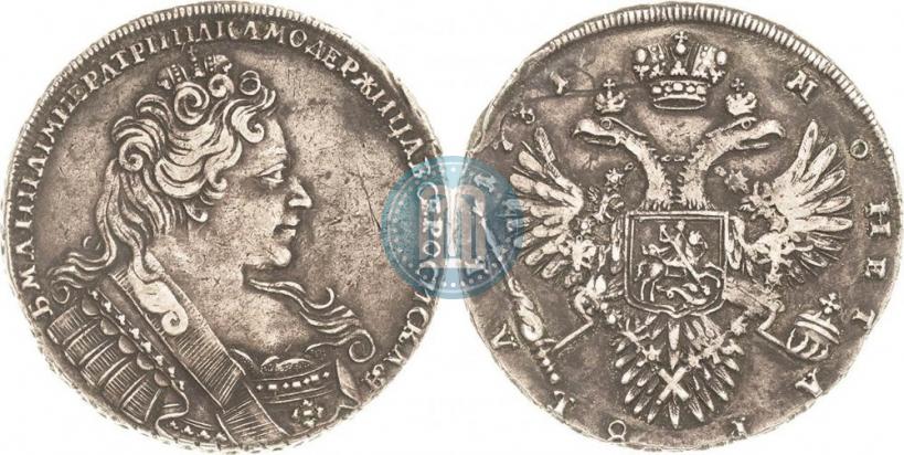 Picture 1 rouble 1731 year  