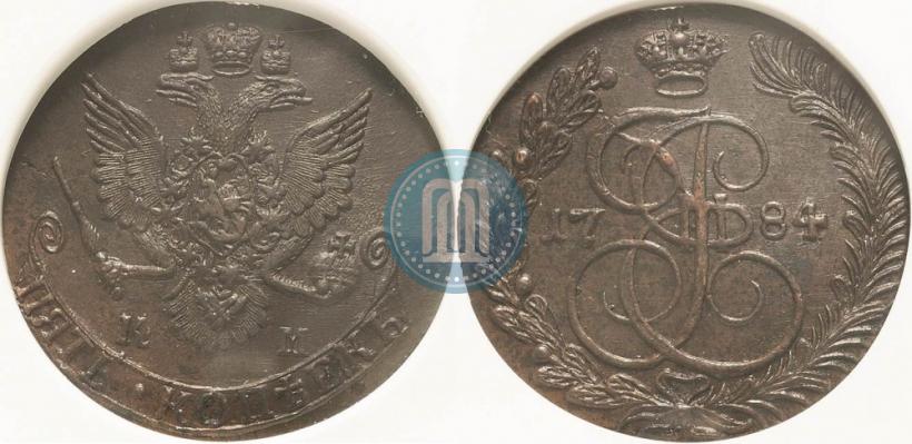Picture 5 kopecks 1784 year КМ 