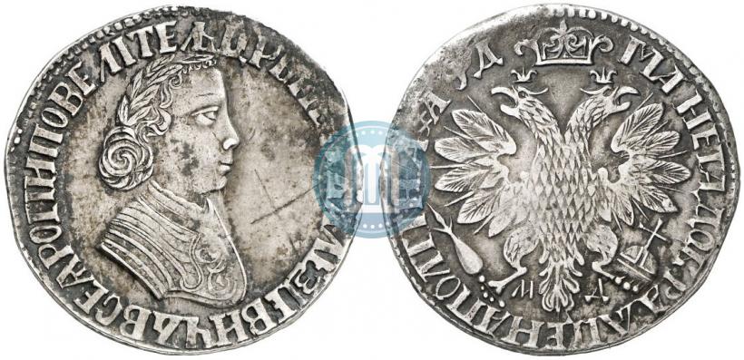 Picture Poltina 1704 year МД "Portrait by F. Alekseev"