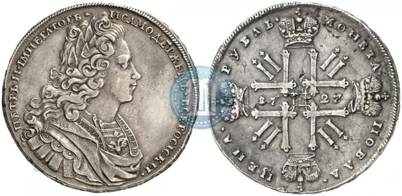 Picture 1 rouble 1727 year  "Moscow type"