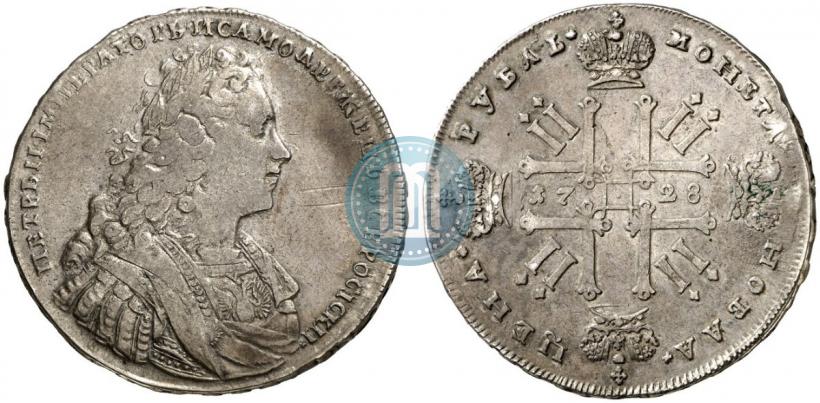 Фото 1 рубль 1728 года  "Тип 1728"