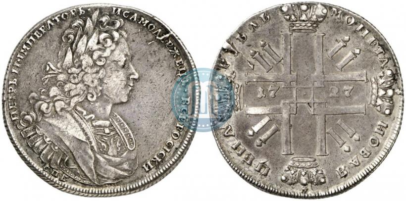Picture 1 rouble 1727 year СПБ "Petersburg type"