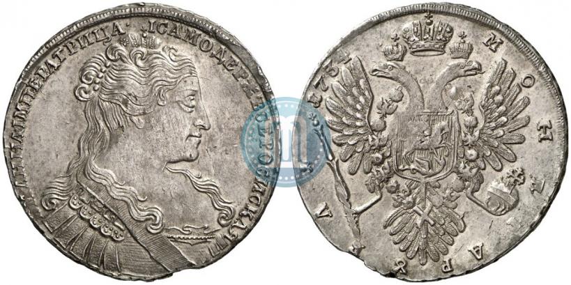 Picture 1 rouble 1734 year  "Type of 1734"