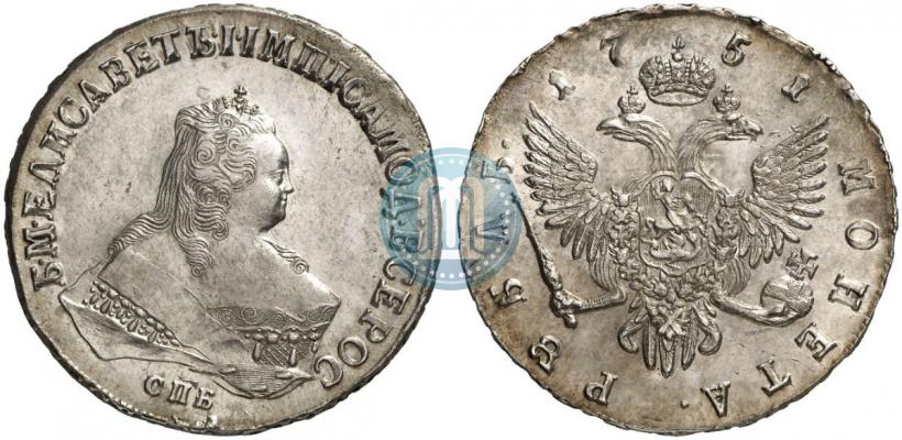 Picture 1 rouble 1751 year СПБ 