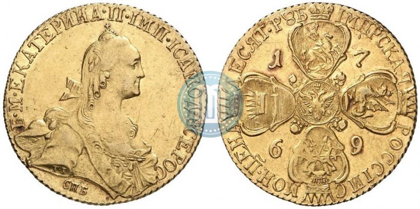 Picture 10 roubles 1769 year СПБ 