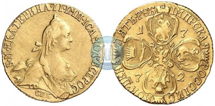 Фото 5 рублей 1772 года СПБ 