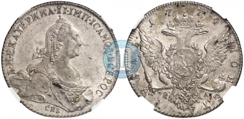 Picture 1 rouble 1774 year СПБ-ФЛ 