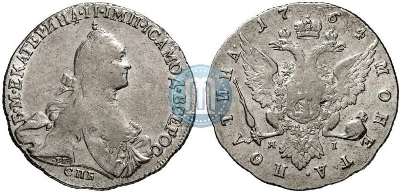 Фото Полтина 1764 года СПБ-ЯI 