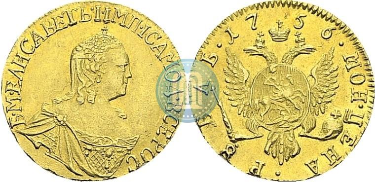Picture 1 rouble 1756 year  