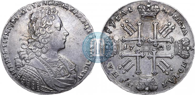 Фото 1 рубль 1728 года  "Тип 1728"
