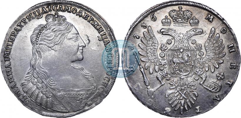 Picture 1 rouble 1736 year  "Type of 1735"