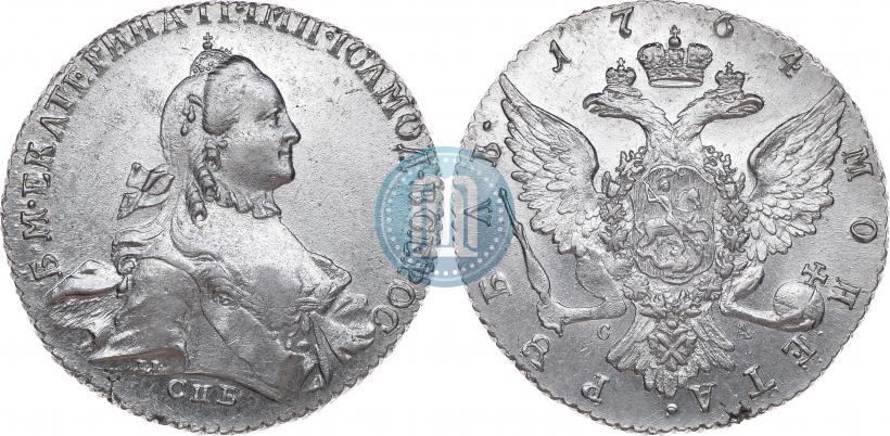 Picture 1 rouble 1764 year СПБ-СА 