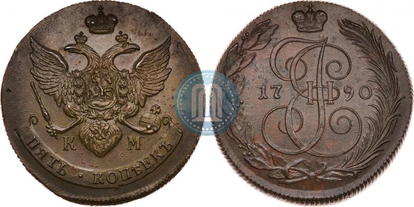 Picture 5 kopecks 1790 year КМ 