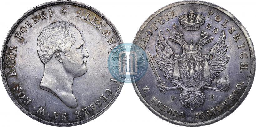 Picture 10 złotych 1822 year IB 