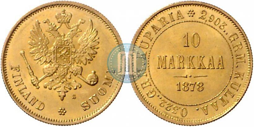 Picture 10 markkaa 1878 year S 