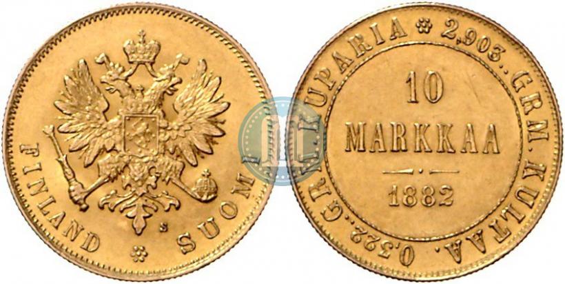 Picture 10 markkaa 1882 year S 