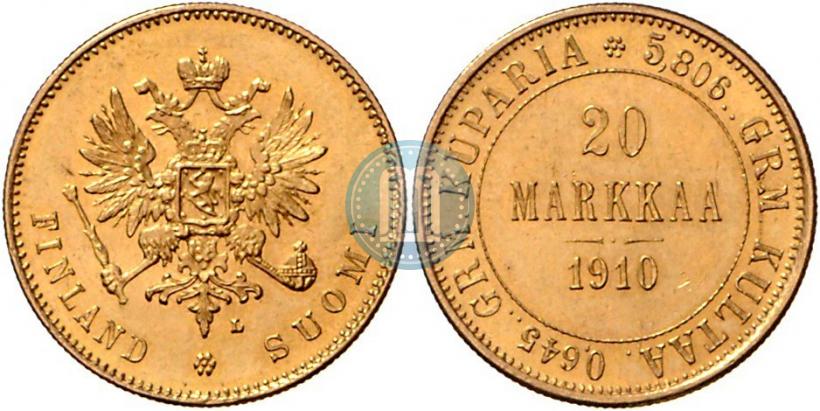 Picture 20 markkaa 1910 year L 