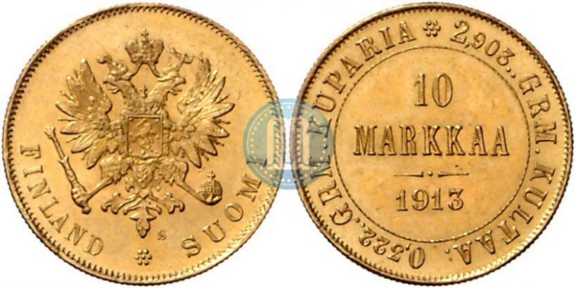 Picture 10 markkaa 1913 year S 
